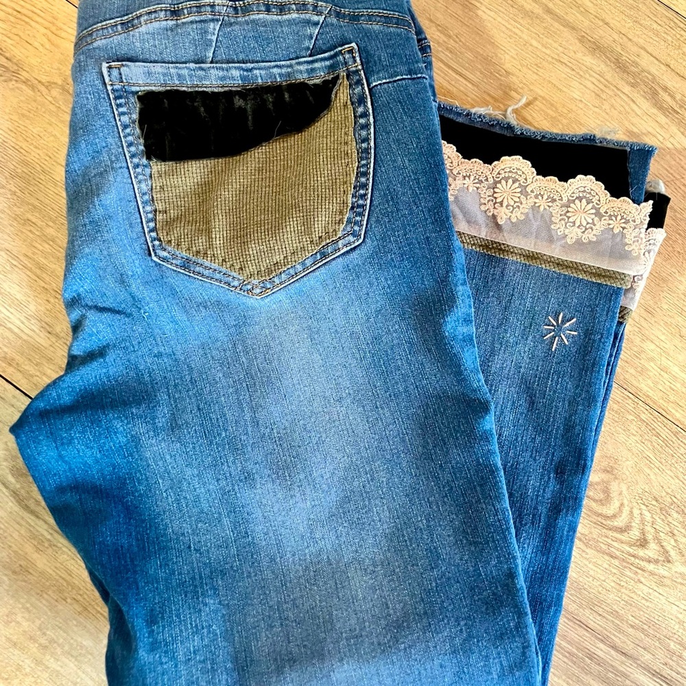 Upcycled women’s jeans